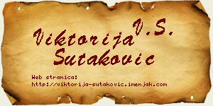 Viktorija Šutaković vizit kartica